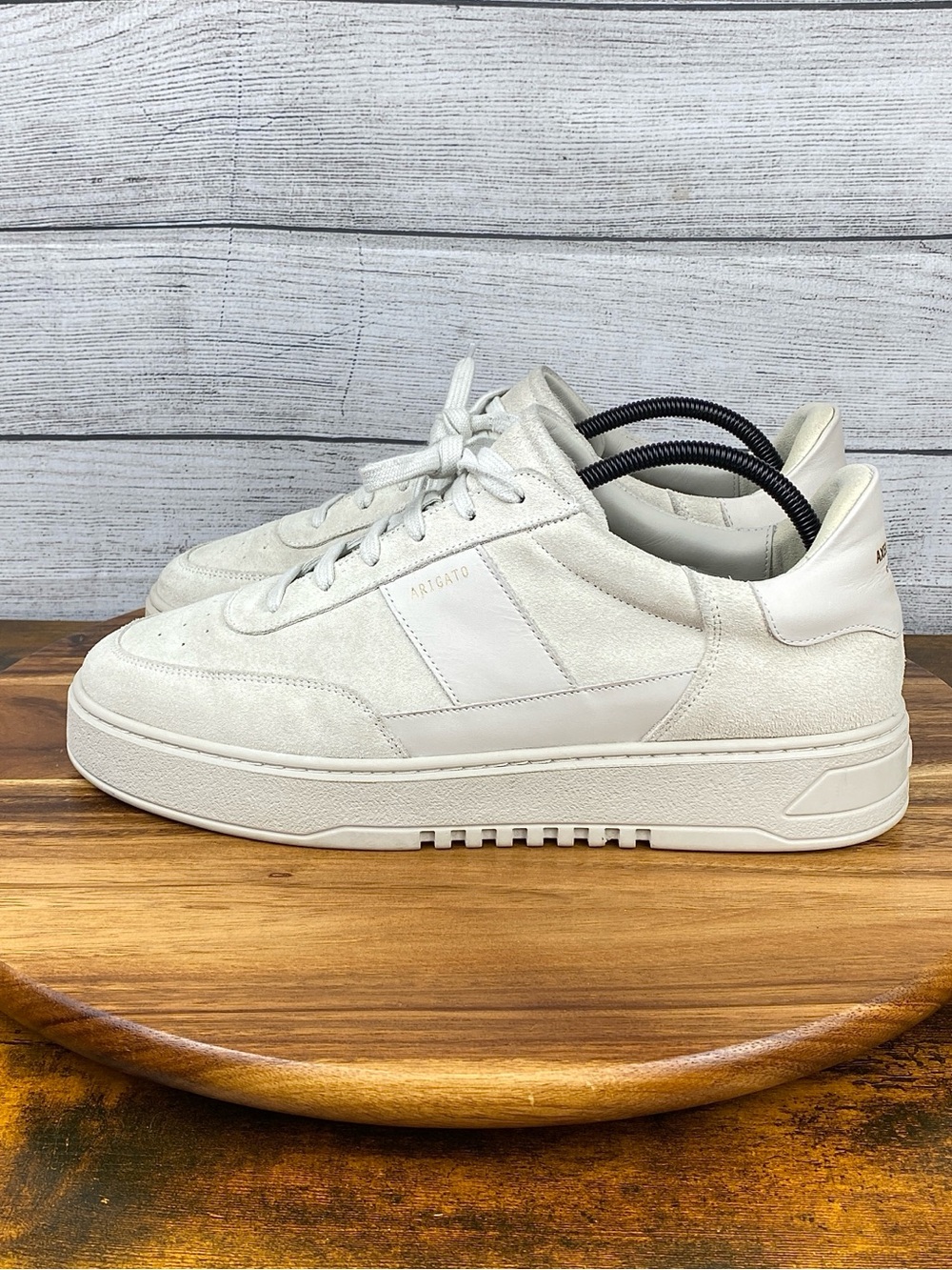 Axel Arigato Orbit Vintage Light Grey Suede Mono Sneakers Men’s Shoe Size 13